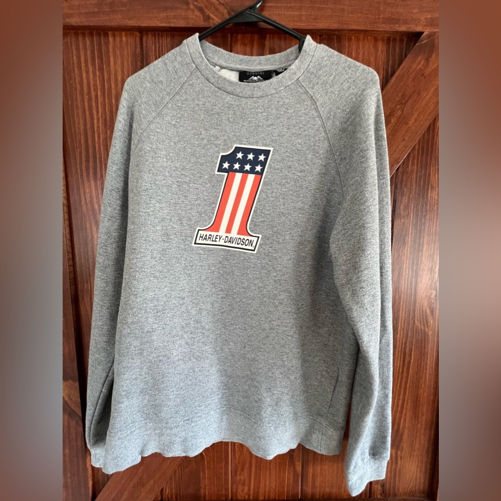 Harley Davidson #1 Logo Crewneck Sweatshirt